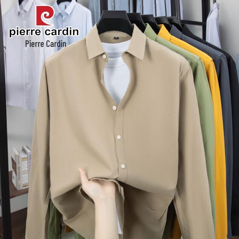 Pierre Cardin Men s Pure Cotton Long Sleeve Casual Shirt 2XL