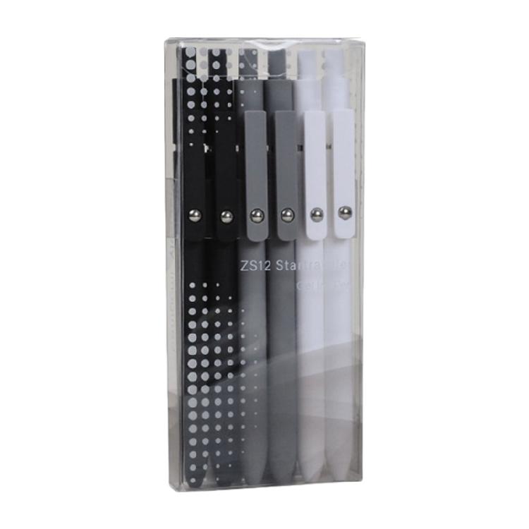 

6Pieces Retractable Gel Pen for Writing Noting Journaling 0.5MM Tip Gel Inks Pens Quick Dry for School Office Supply 1