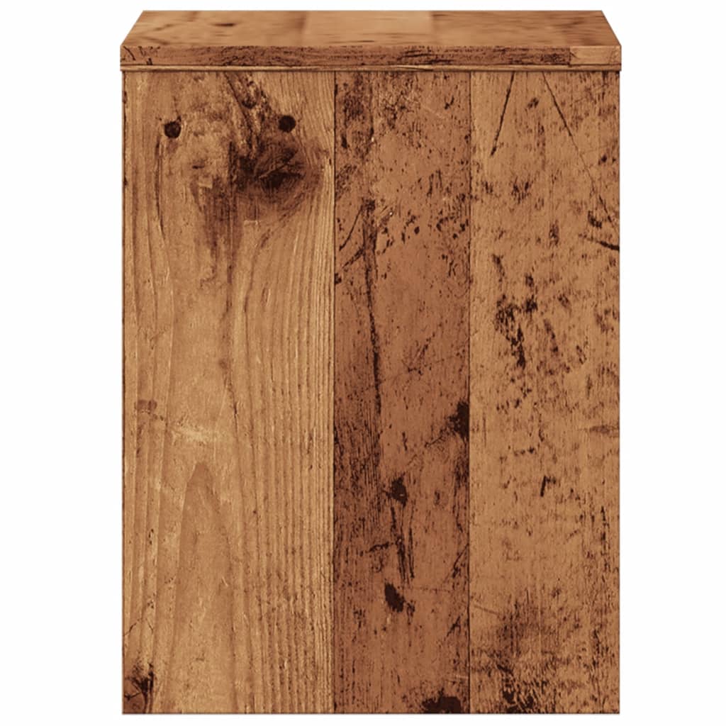 Nightstand with Vintage Wood Look 40 X 30 X 40 Cm Engineered Wood