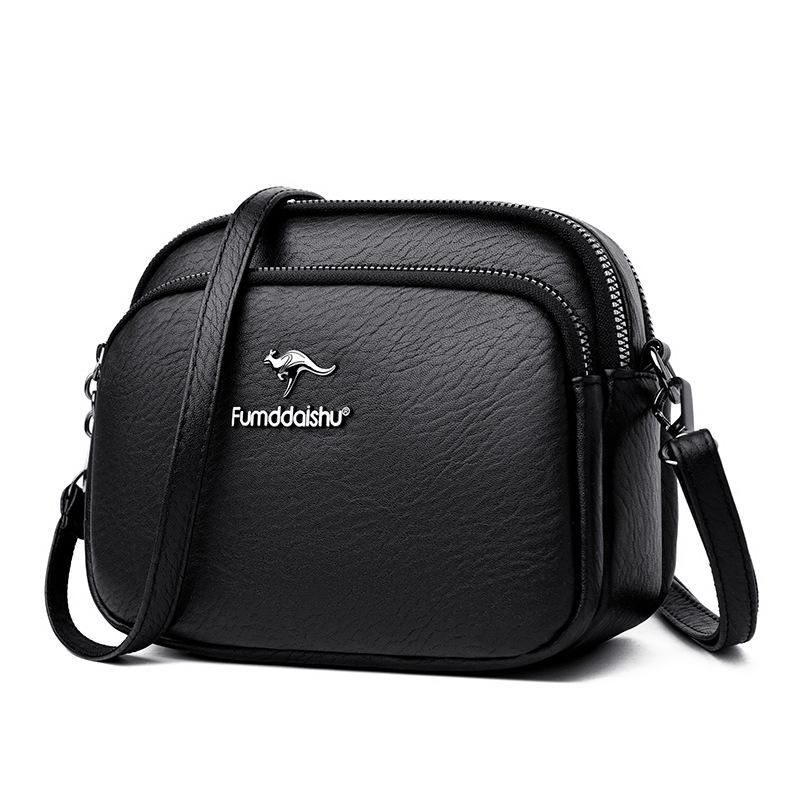 Borsa Piccola Rotonda da Tempo Libero, Borsa a Spalla Multistrato di Grande Capacità, Borsa a Tracolla