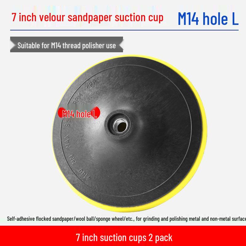 Sanding Artifact: Flocking Sandpaper Suction Cup for Angle Grinders – Self-Adhesive Disc for Woodworking and Wall Polishing.