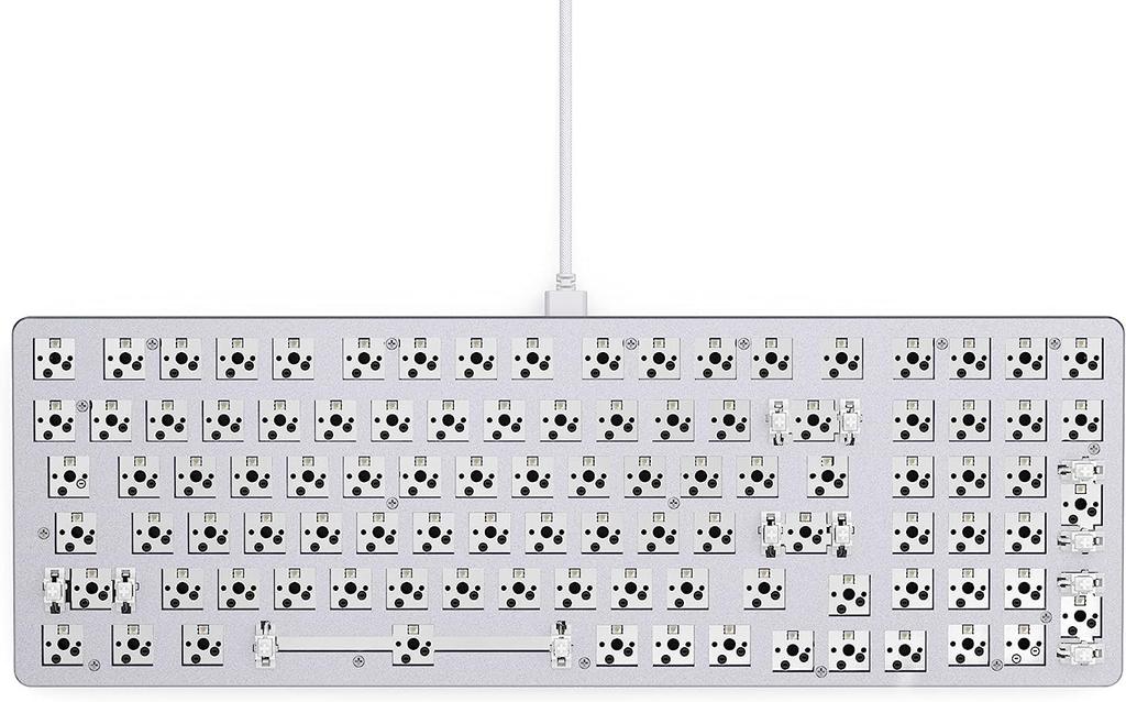 Glorious GMMK 2 Full Size Barebones - White Custom Keyboard Barebone GLO-GMMK2-96-RGB-W KB631