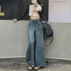 Large Flared Wide-Leg Jeans for Women - Korean Hong Kong Style, Casual Spring & Autumn Fit