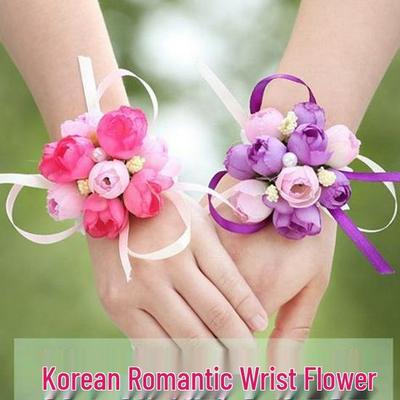 Decorazione Fiorita da Polso Artificiale Sposa Stile Coreano