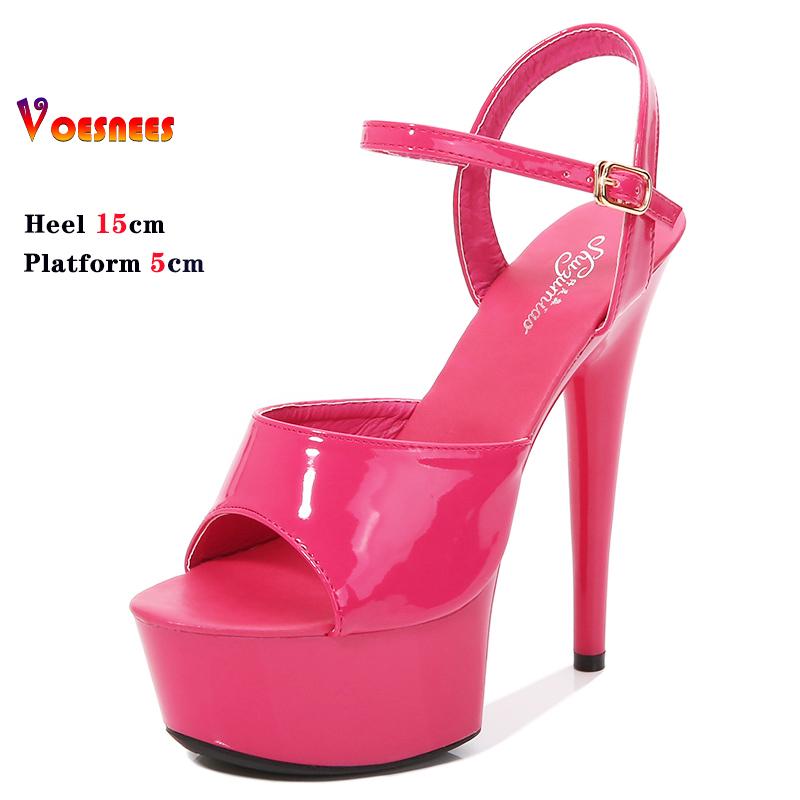 Womens Shoes 15 CM 6inchs Pole Dance Shoes Stripper High Heels for Women Sexy Show Shoes Sandals Party Platform Wedding Footwear