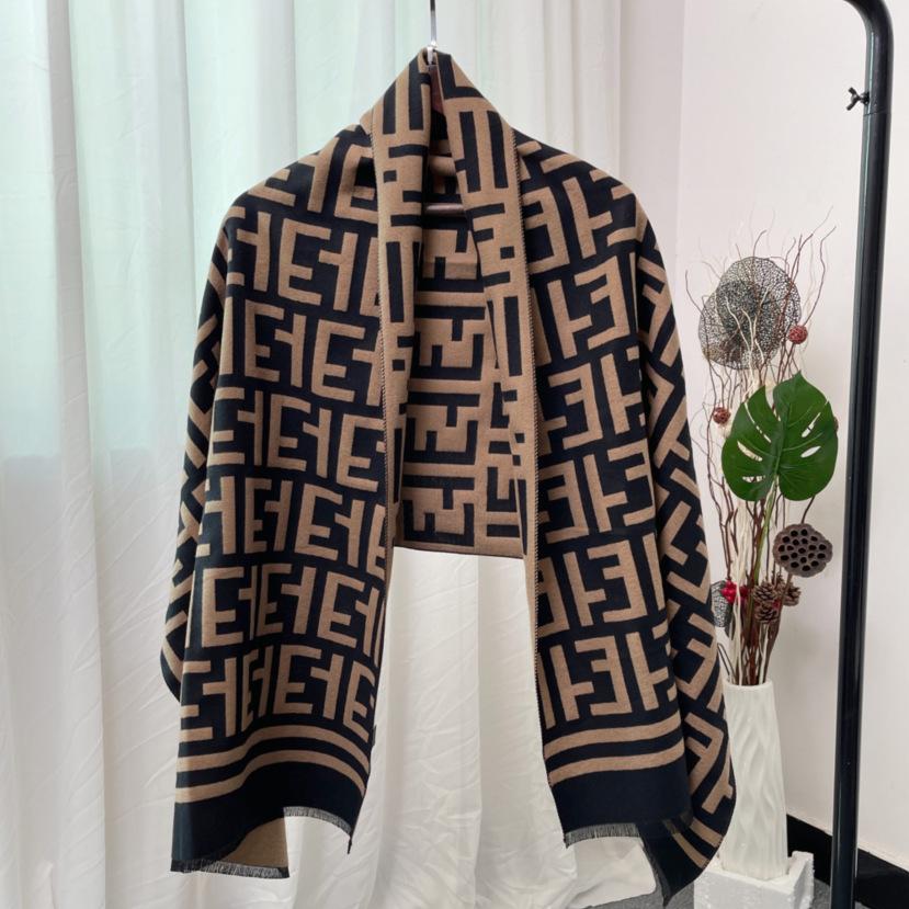 Autumn and Winter Imitation Cashmere Scarf, Women's Air-conditioned Room Long Outer Shawl, Double-sided Warm Scarf