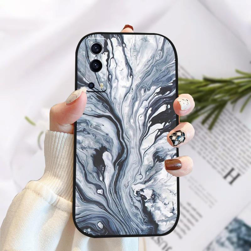For Vivo Y72 Y52 5G Case Cover Stylish Painted Silicone Soft TPU Phone Protective Shell For Vivo Y 72 52 5G Shockproof Bumper