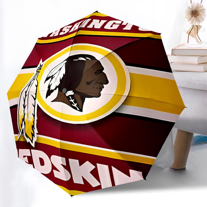 Printed Washington Commanders Folding Umbrella,Outdoor,Leisure,And Travel Umbrella,Durable Umbrella Fabric,Birthday And Holiday Gift