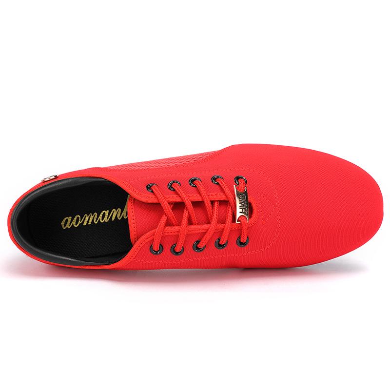 Dámské profesionální boty na latinskoamerické tance a trénink s nízkým podpatkem - Měkká podrážka