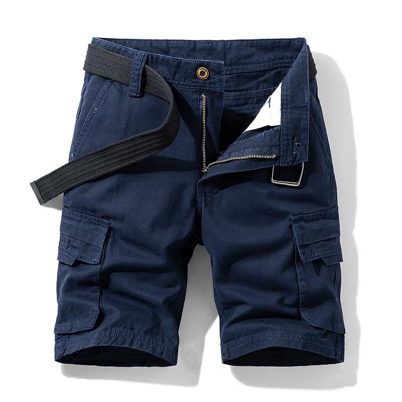 

Tooling Shorts Men s Summer Thin Men s Pants Tide Brand Five-point Pants Men s Japanese Loose Men s High-end Sense 38 синій