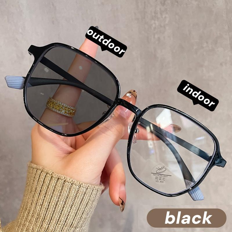 

Ретро Ультралегкие Квадратные Очки-Хамелеоны для Миопии Высококлассные Очки, Меняющие Цвет Очки для Близорукости с Защитой от Синего Света 0