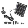 Solar Fountain Pump Energy Saving High Efficiency Black Solar Fountain for Garden Bird Bath Small Pond 2W