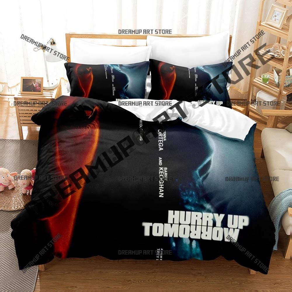 Fashion XO Hurry Up Tomorrow The Weeknd Bedding Set Single Twin Full Queen King Size Bed Set Kids Bedroom Duvetcover Set