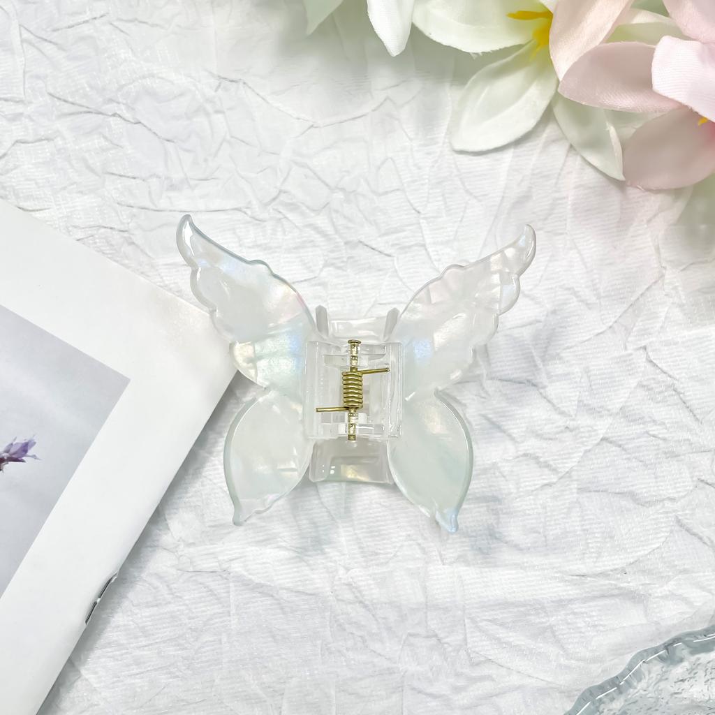 Super Fairy New Color Imitation Acetic Acid Butterfly Cute Hair Claw Shark Clip Sweet Back Head Gentle Ponytail Clip