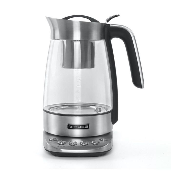 Muse MS-320 T - Théière d'une capacité de 1.2 L - 2200W - Panier à thé amovible - Auto nettoyage