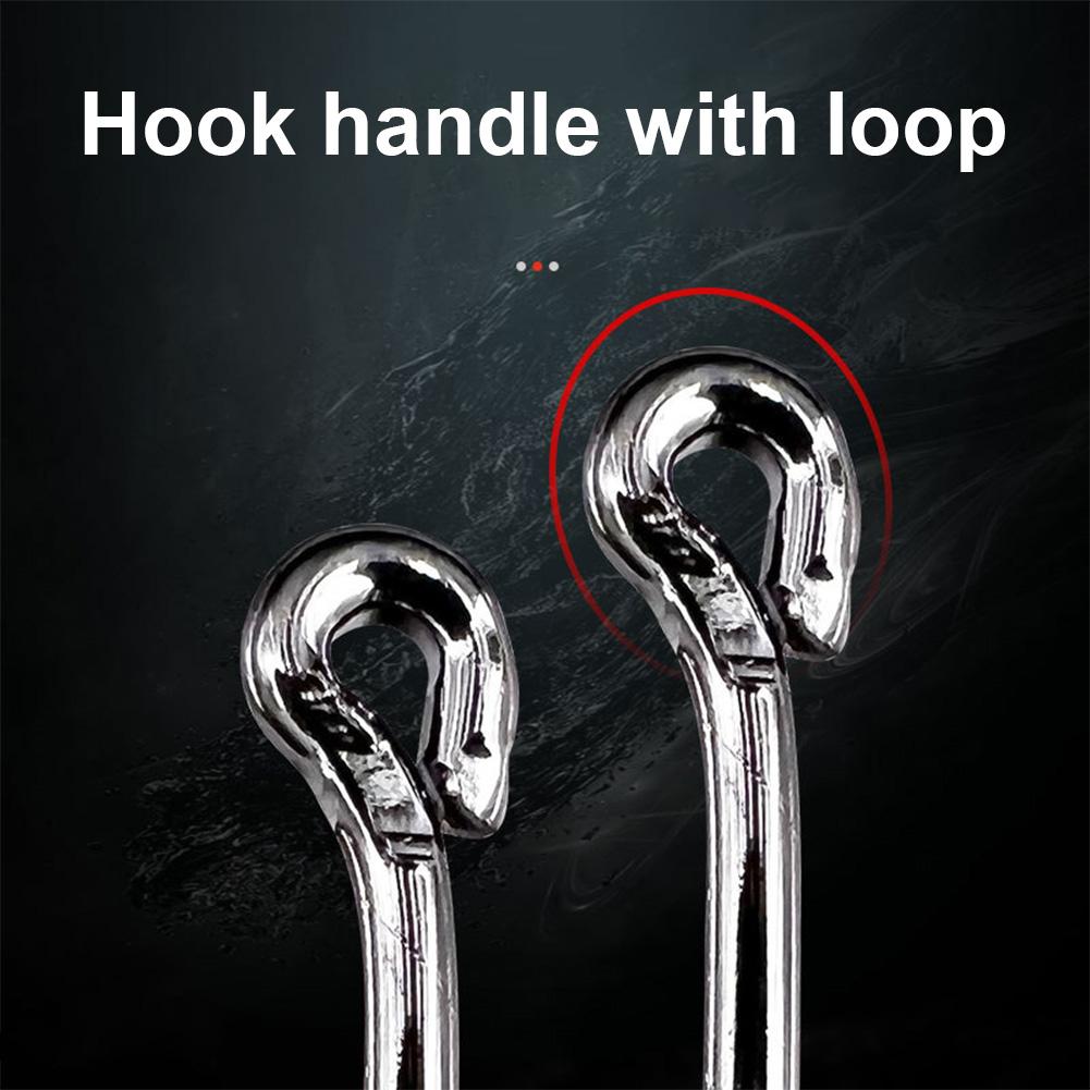 220PCS/Box Carp Fishhook High Carbon Steel Fish Hooks Fishing Barbed Hooks for Freshwater Saltwater Fishing Accessories