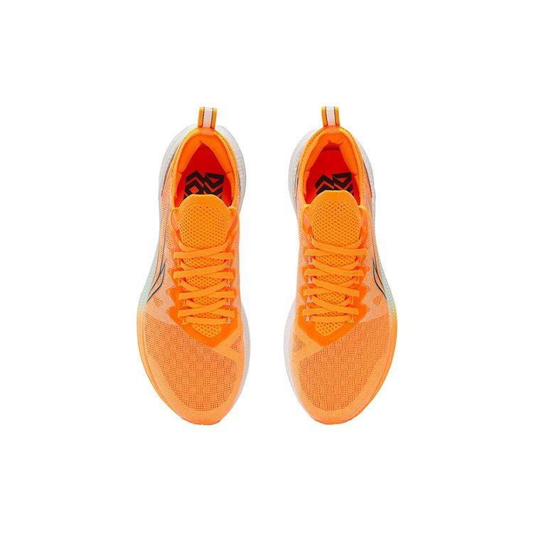 Li Ning Fly Electric Discovery One Piece Woven Shock Absorbing Non-Slip Wear-Resistant Low-Top Running Shoes Fluorescent Sweet Orange ARMS007-6