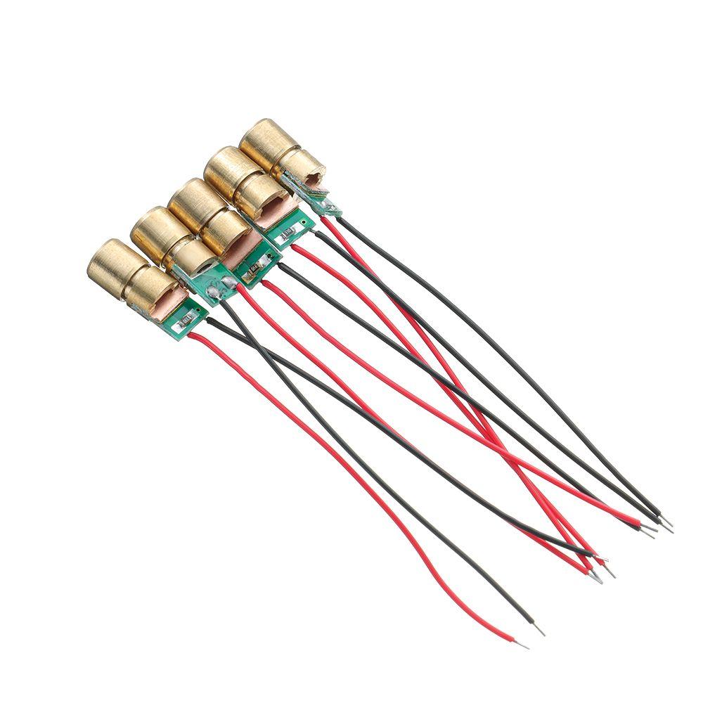 1/3/5/10pc Mini Red Sight Copper Head Laser diodes Dot Diode Module Adjustable Lasers 650nm 6mm 3V