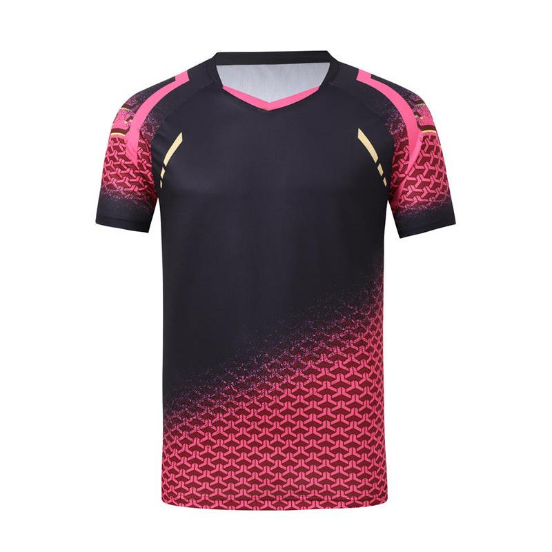 Football Training Clothes Manufacturers Wholesale New Short-sleeved Table Tennis Air Volleyball Sportswear Summer Student Badminton