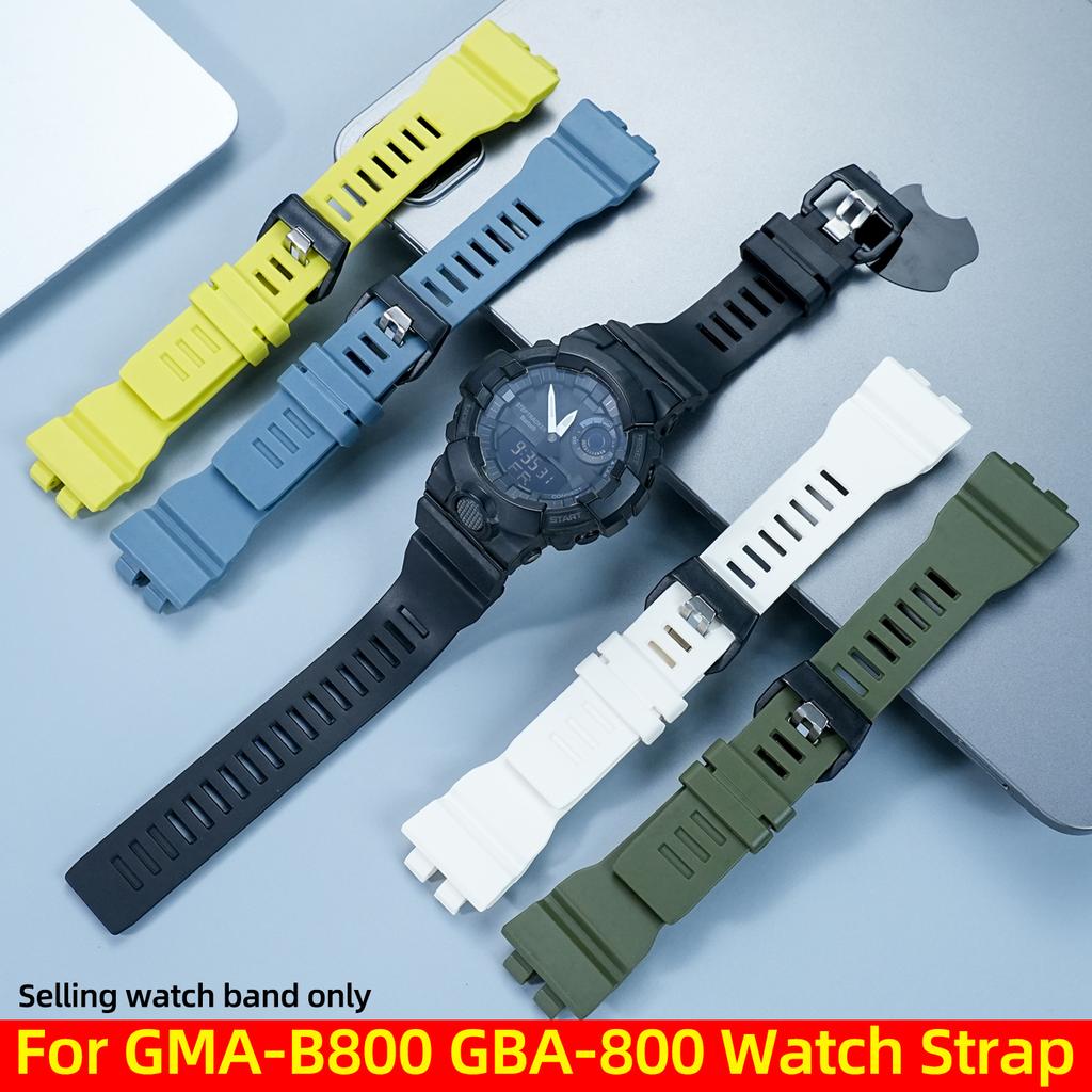 Silikonový řemínek GBA800 pro Casio G-SHOCK GBA-800 GMA-B800 GMD-B800 GBD-800 Pánské venkovní sportovní hodinky Řemínek Náramek Příslušenství