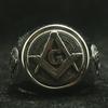 1/316L Stainless Steel Freemasons Ring Cool Newest 3 Logos Personal Design for Men Women