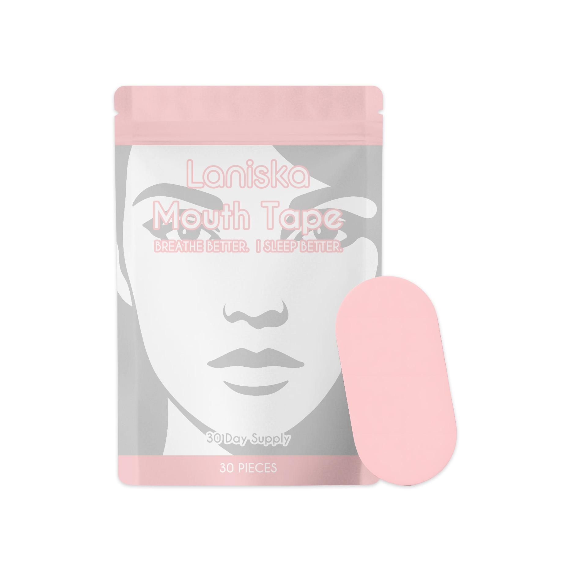 30pcs Laniska Anti-Snoring Mouth Tape for Women, Improve Sleep Quality, Comfortable Snoring Relief, Sleep Care Patch