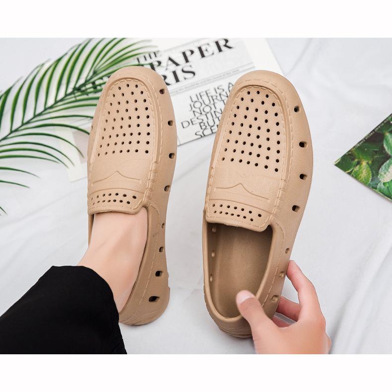 Men's Sandals Summer Comfortable Men Loafers Non Slip Driving Shoes Casual Beach Shoes Eva Slippers Man Shoes