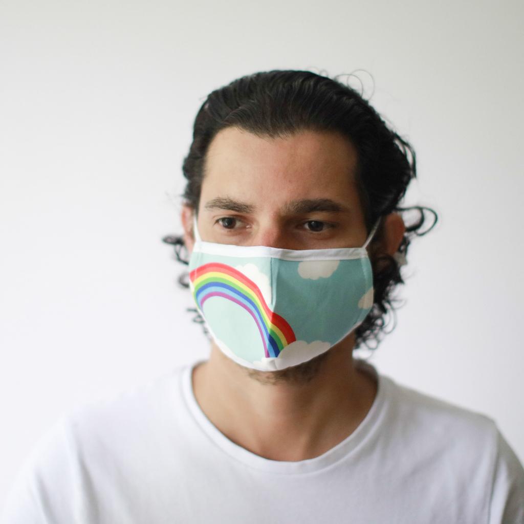 Face Mask Rainbow Adult With Filter