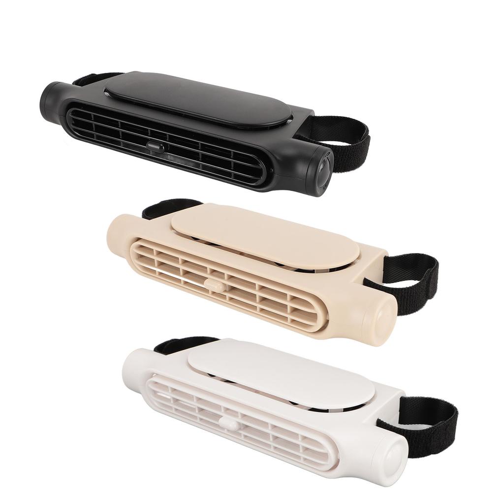 Car Seat Fan USB Powered 3 Wind Speed Silent Bladeless Portable Car Front Seat Backseat Fans for Car