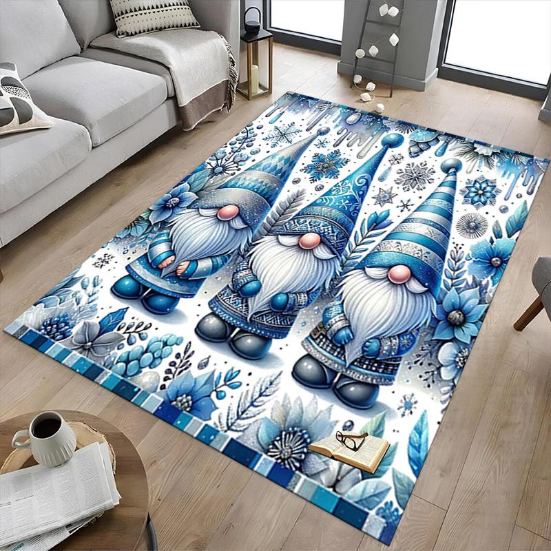 1PC Gnome Winter Anti-slip carpet, suitable for Office, bedroomand playrooms. It can also be used as a sofa footrest cover-R103