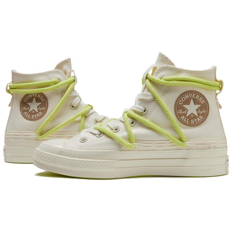 Converse 1970s Comfortable High Top Espadrilles Unisex White Green