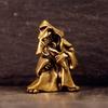 Brass Cloak Wolf Ornament Office Home Creative Crafts Vintage Brass Tabletop Ornament