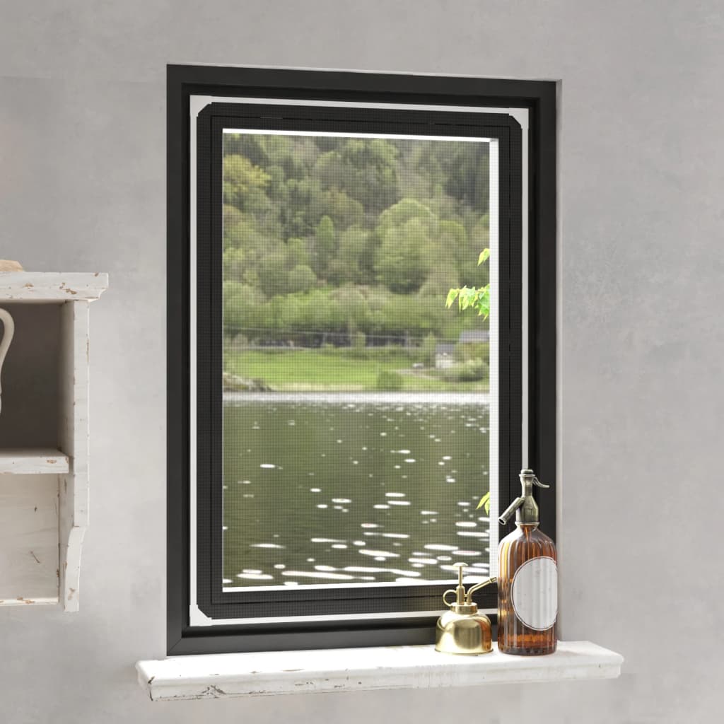 Magnetic Insect Screen for Windows White 80 X 120 Cm