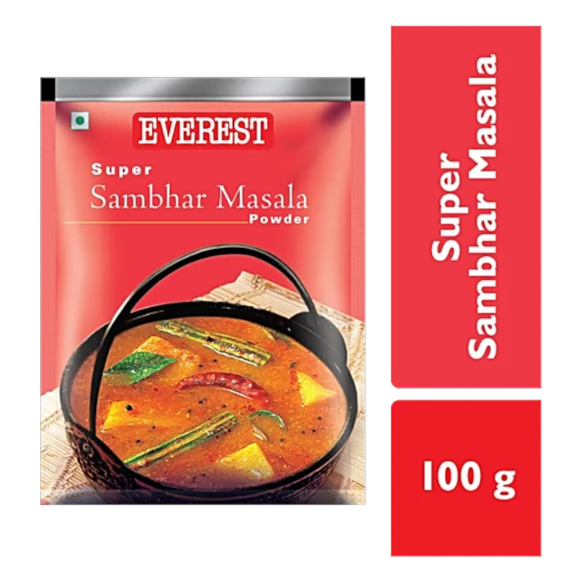 

Everest Super Sambhar Masala 100 g Pack Of 1 Authentic South Indian Spice Blend For Flavorful Homemade Sambhar Dishes
