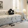 Nordic Throw Blankets for Sofa Bed Single Four Season Plush Sofa Cover Dust Anti-cat Scratch Protection Cover Two-seat Sofa