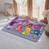 Cartoon S Strawberry Shortcake Floor Mat Eco  Flannel Doormat Non Slip Odorless Indoor Floor Rug Soft Short Plush Home Mat