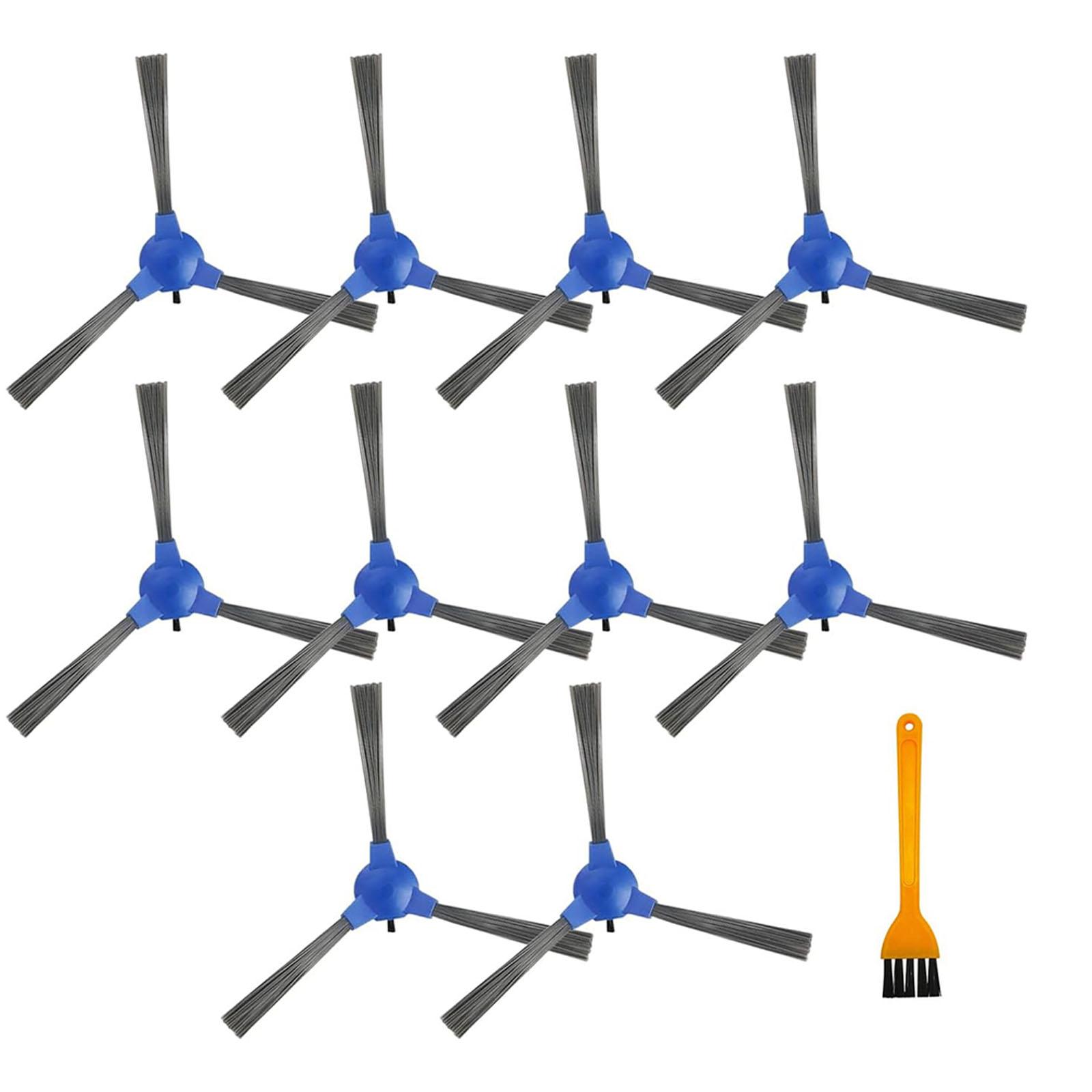

10 шт. Сменные боковые щетки Инструмент для чистки Легкая установка Запчасть для подметальной машины Подходит для робота-пылесоса 11S 30C