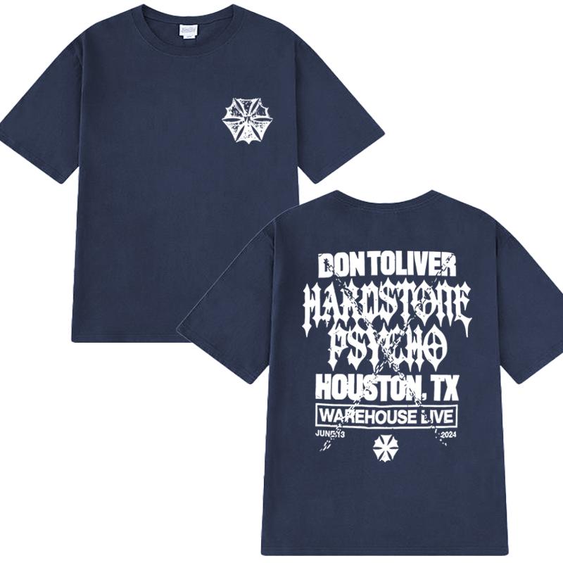Don Toliver Hardstone Psycho 2025 New Album Graphic T Shirt Men Women Oversized Vintage Short Sleeve T-shirts Unisex Cotton Tops