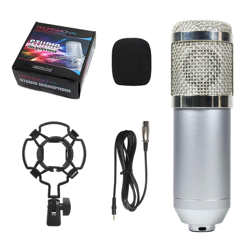 Condenser Microphone Small Set Mobile Phone Computer Anchor Live Karaoke Recording Microphone
