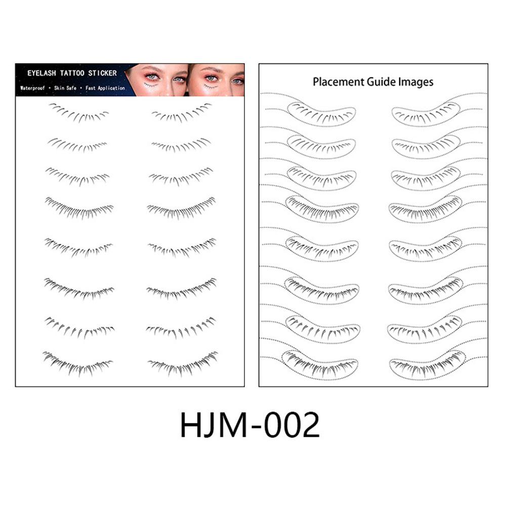 Lower Eyelash Tattoo Long-Lasting Waterproof And Sweatproof Simulation 3D False Eyelash Enlarge Double Under Eye Eyelash Sticker