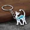 Cat Keychain Pendant Lightweight Metal Keychain Creative Enamel Cat Keyring Portable Key Chain Bag Charms Fun Accessories Gifts
