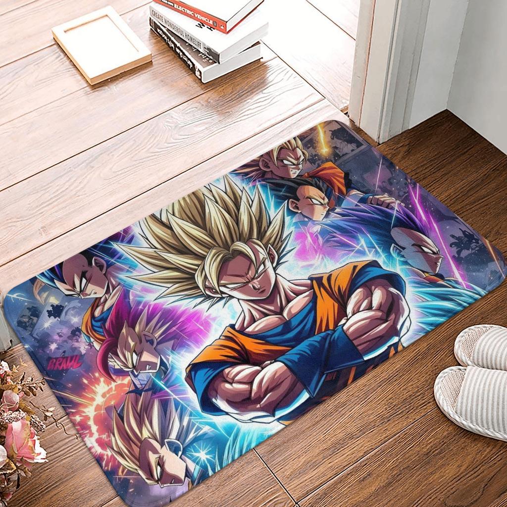 Goku Anime Dragon Ball Doormat Mat Anti-Slip  Kitchen Bathroom Toilet Rug Carpet 40*60cm