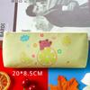 Cute Candy Color Cartoon Bear Rabbit Fruit PU Pencil Case Portable Large Capacity Stationery Storage Bag Kawaii School Supplies