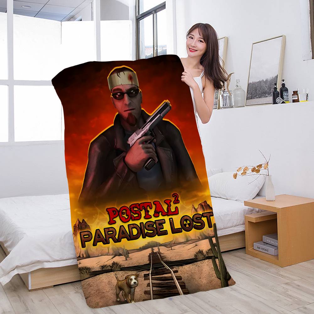 The Postal 4 Dude Klassisches Schießspiel FPS-Spiel Große Mikrofaser-Strandtücher Schnelltrocknendes Handtuch Sandstrandtücher Poolhandtuch