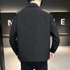 New Jacket for Men's Spring and Autumn Trendy Slim Korean Style Handsome Lapel Top Simple and Versatile Work Jacket