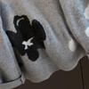 Women's Floral Jacquard Loose Knit Pullover