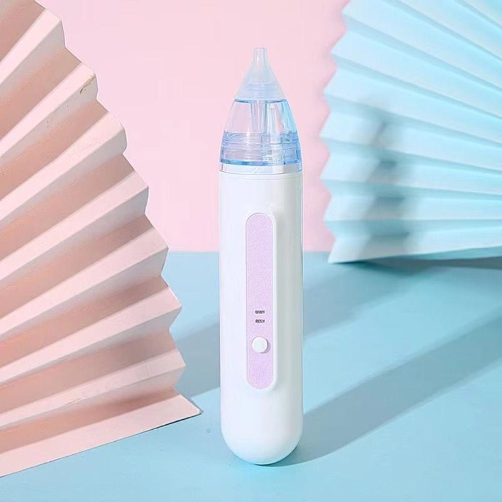 Silicone Nasal Aspirator Electric Adjustable Nose Cleaner Health Safety With Silicone Tips
