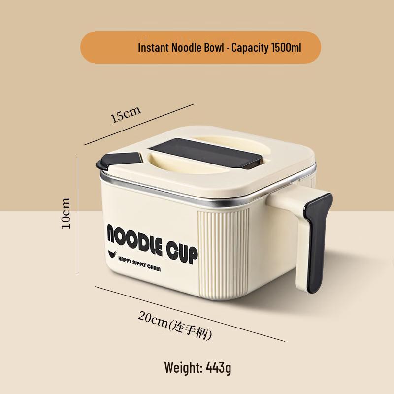 ZISIZ Square Large Capacity Noodle Bowl