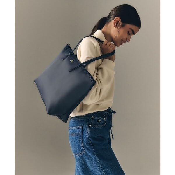 Kleine Grote Tote Bag NF1888PM Sax Blue One Size [Lacoste] [Officieel] L.12.12 Piqué