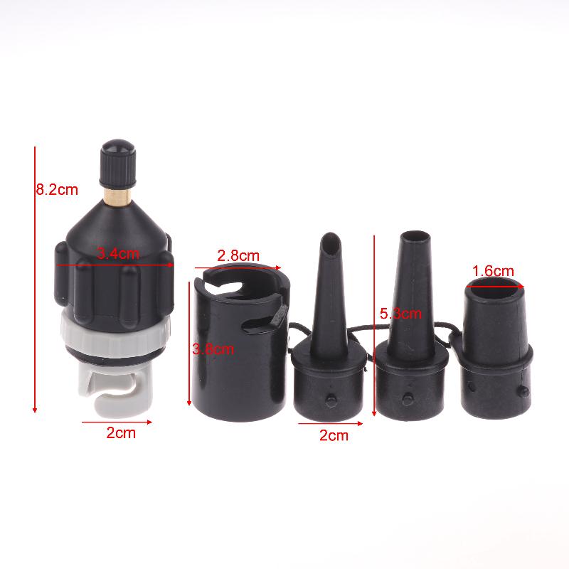 Adaptateur de Valve d'Air Pour Planche SUP Adaptateur Pompe Gonflable Bateau à Pédales Kayak Valve d'Air Pompe Pneu Connecteur d'Air Kit Combiné